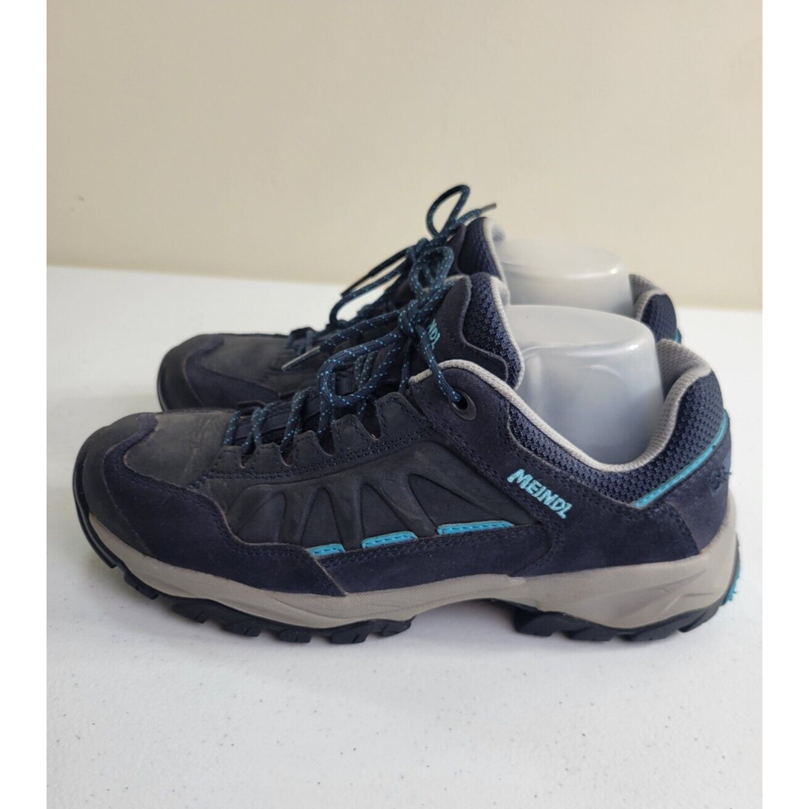 Meindl Blue Lace Up Athletic Hiking Trekking Shoes Men's Size UK 6.5 (U.S. 7.5)