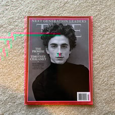 TIME magazine Timothee Chalamet cover