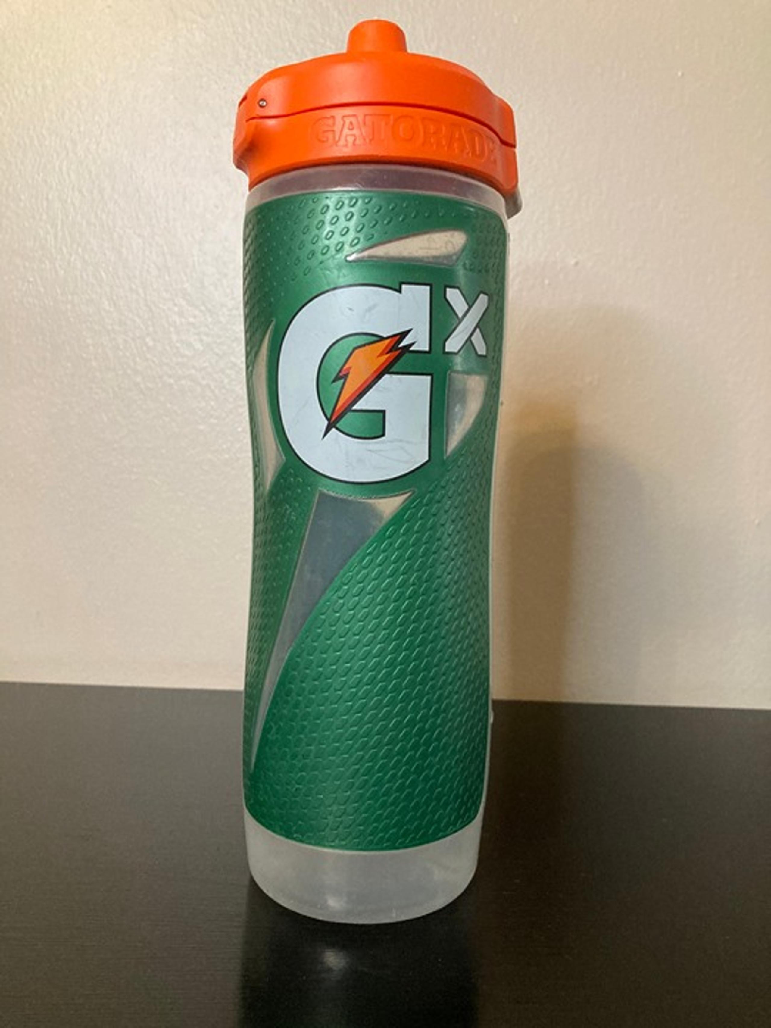 Gatorade GX 30oz Squeeze Water Bottle - Green & Clear Bottle With Orange Cap