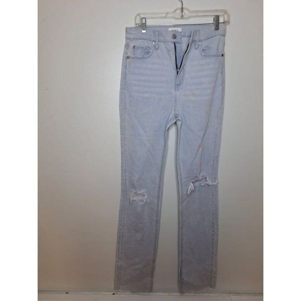 Pistola Women's Size 28 High Waist Straight Leg Jeans Blue Light Wash Denim