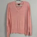 Eileen Fisher Pink V-neck Organic Cotton Sweater L