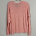 Eileen Fisher Pink V-neck Organic Cotton Sweater L