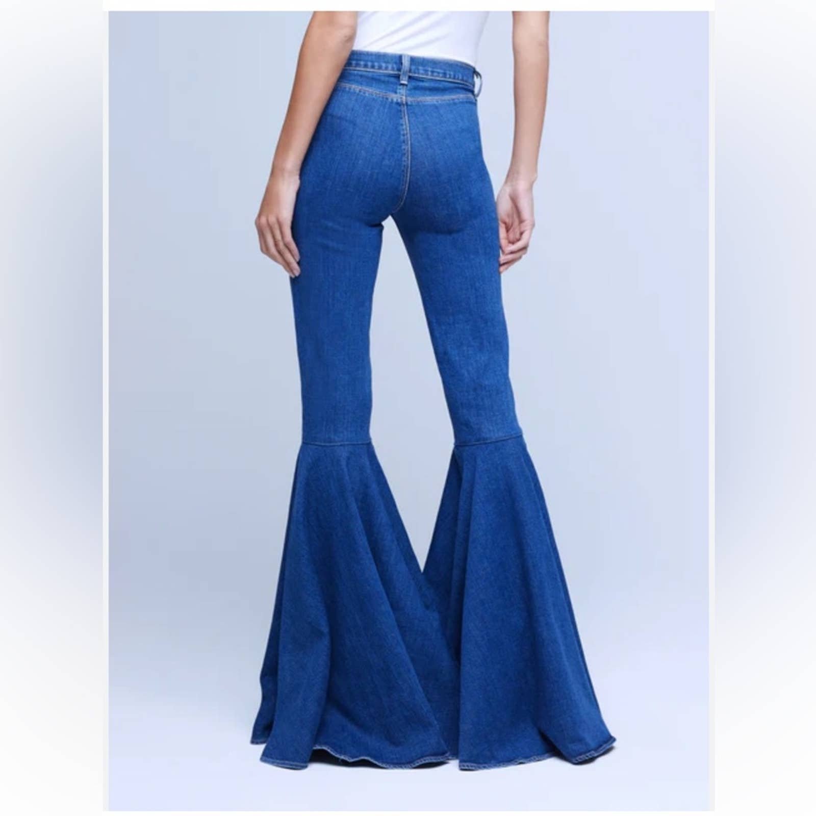 L'AGENCE Blue Flare Jeans | Mercari