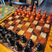 Extra large epoxy resin chess set
