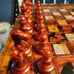 Extra large epoxy resin chess set