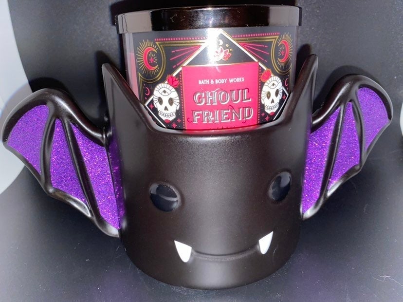 Bath and body work bat candle holder