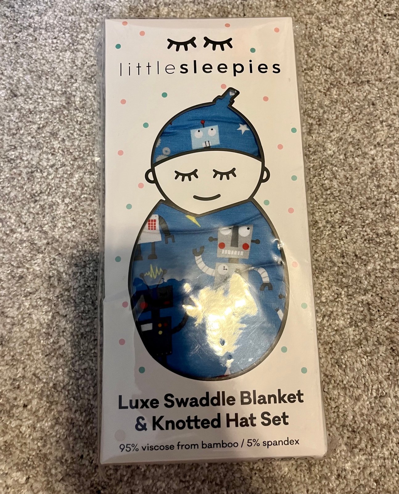Little Sleepies limited edition sold out robots Swaddle
