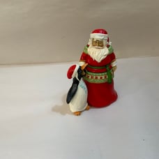 Enesco Jim Shore Heartwood Creek Santa with Penguin