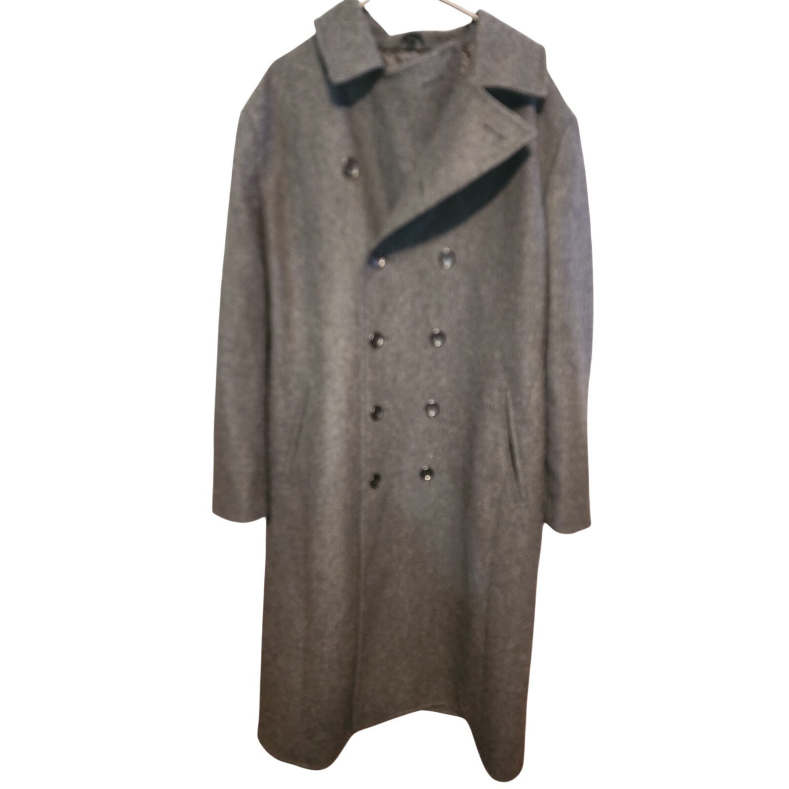 CINTAS MENS GRAY DOUBLE BREASTED WINTER COAT