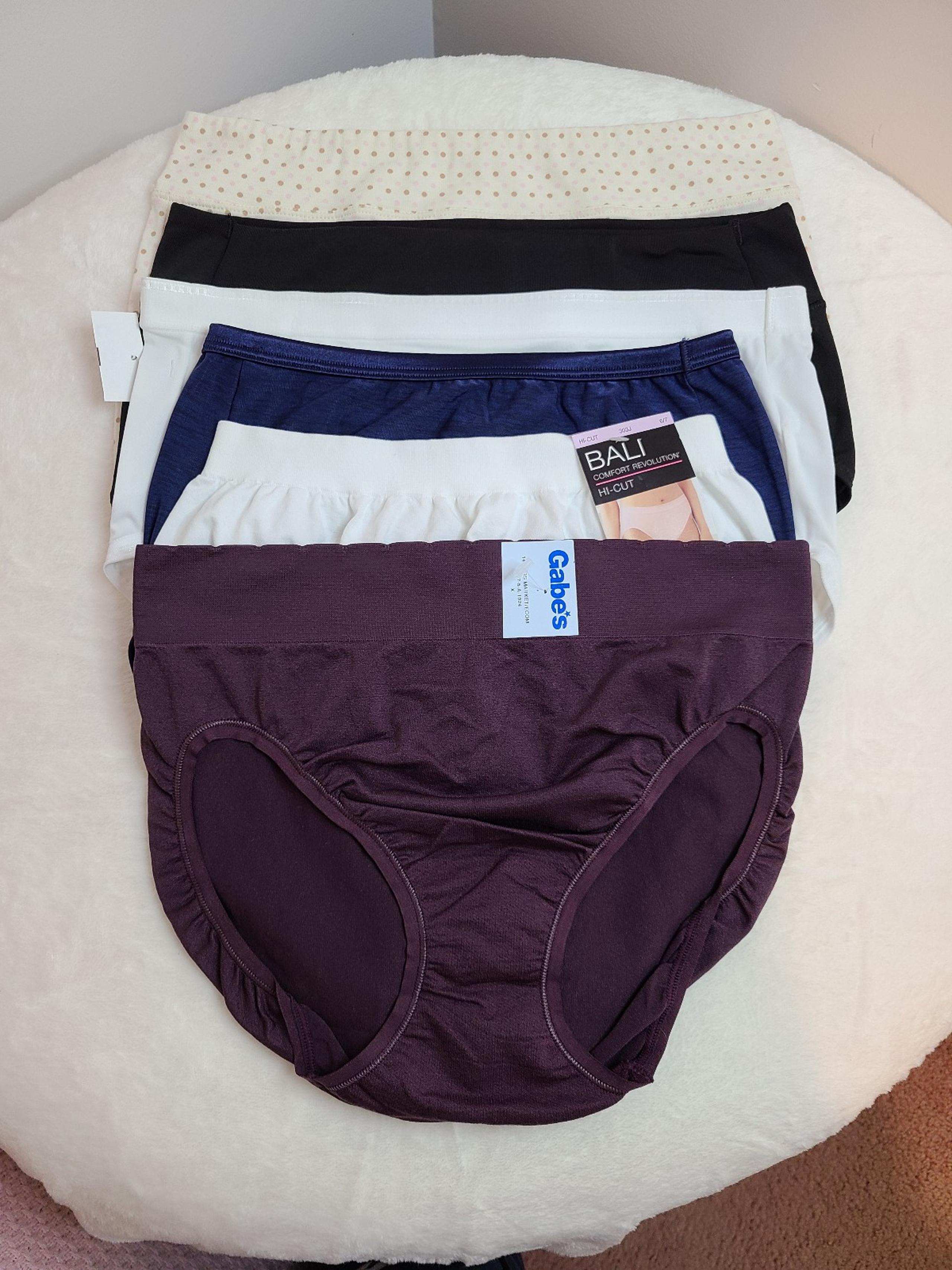 NWT 6 Pairs Everyday Hi-cut Brief Panties Size M