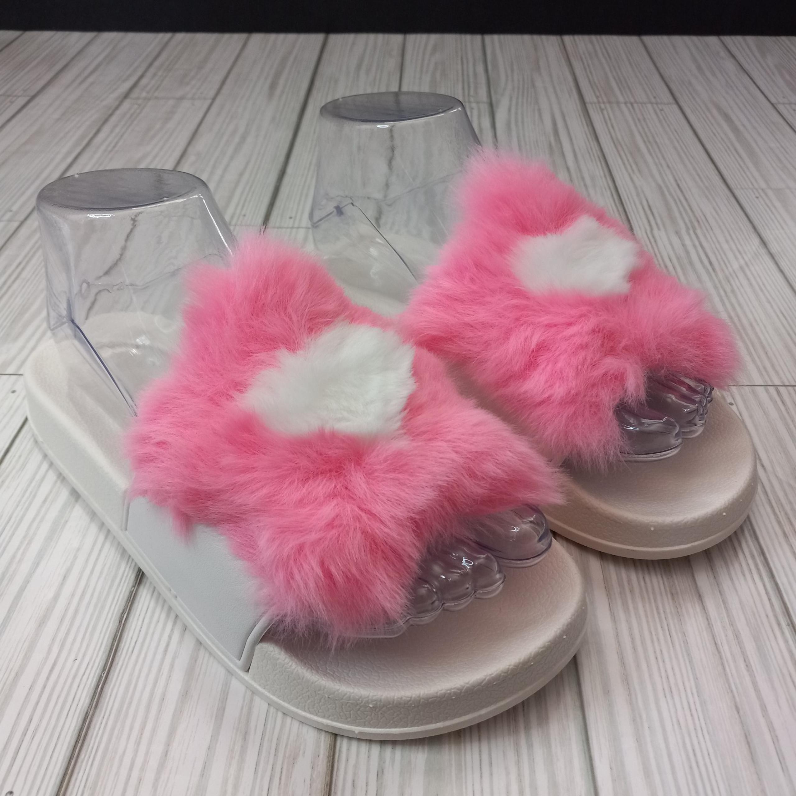 Dolls Kill Blush Faithful Flower Slide Sandals