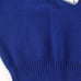 Vtg 70s School Spirit Cheerleading Wool Knit Vest Blue Womens Sz M USA SMS
