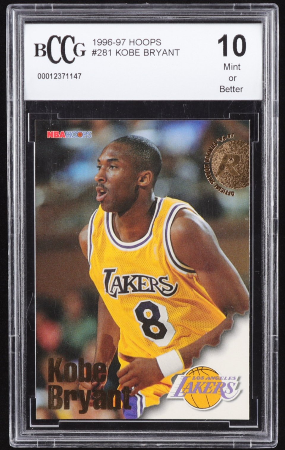 Kobe Bryant Rookie Mint 10 - Total Banger