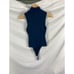 Good American Good Touch Turtleneck Bodysuit blue Size 1 / small