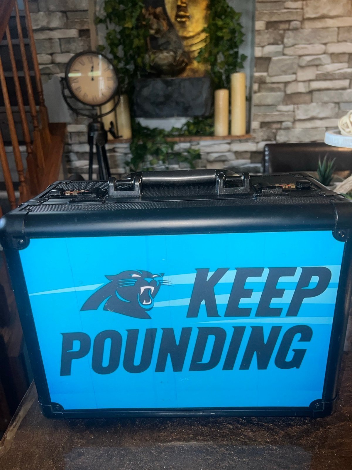 Carolina Panthers custom Keep Pounding Slab Case