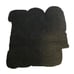 GUC 'Got 'Em' Black/White Pile Rug Size 22 x 23 Throw Rug