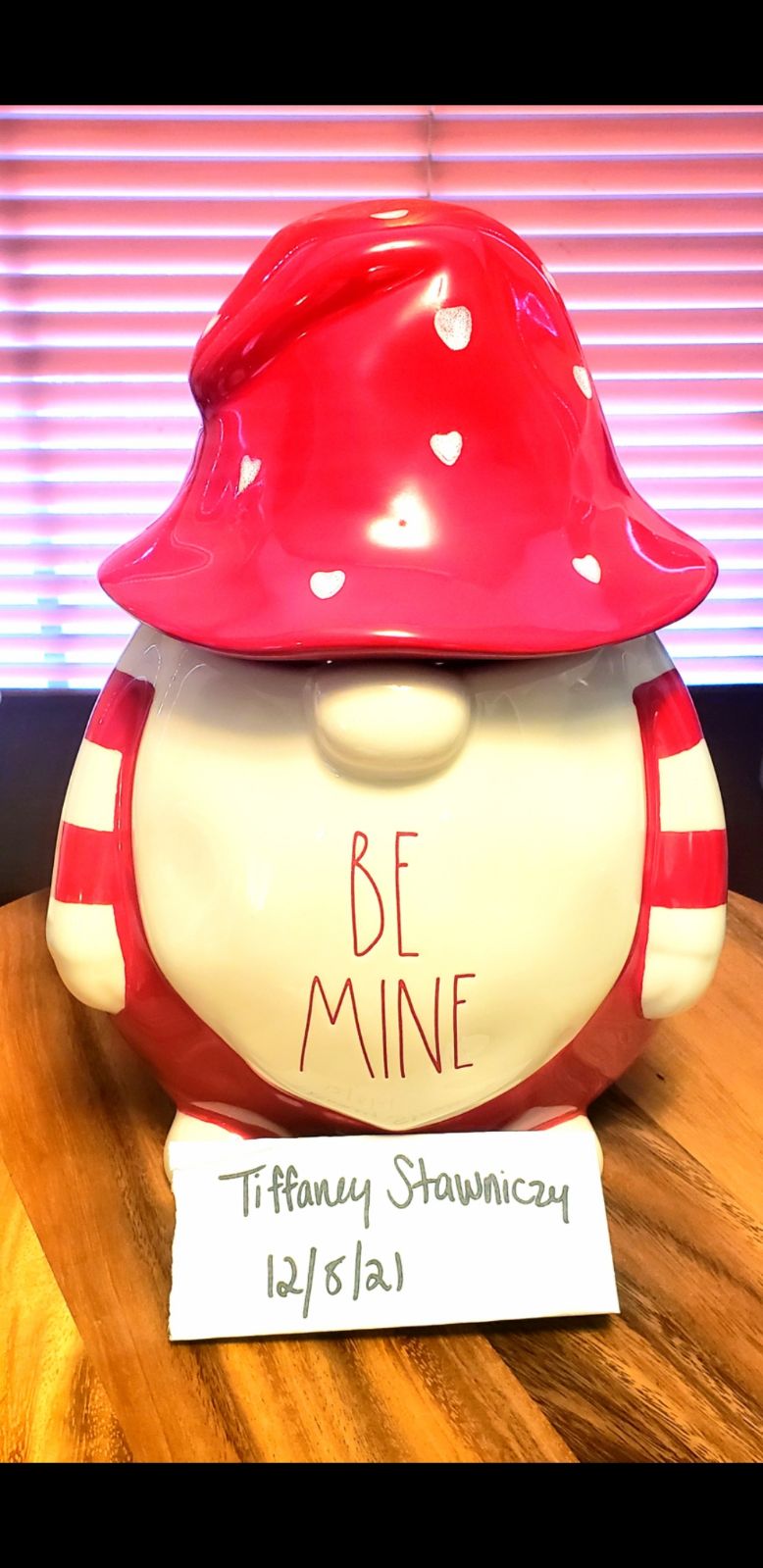 Rae Dunn Canister Be Mine