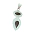 Rhodonite Solid 925 Sterling Silver Pendant