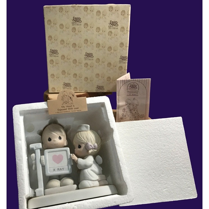 Precious Moments My Heart Exposed With Love 520624 1988 (Balloon) Box Paperwork