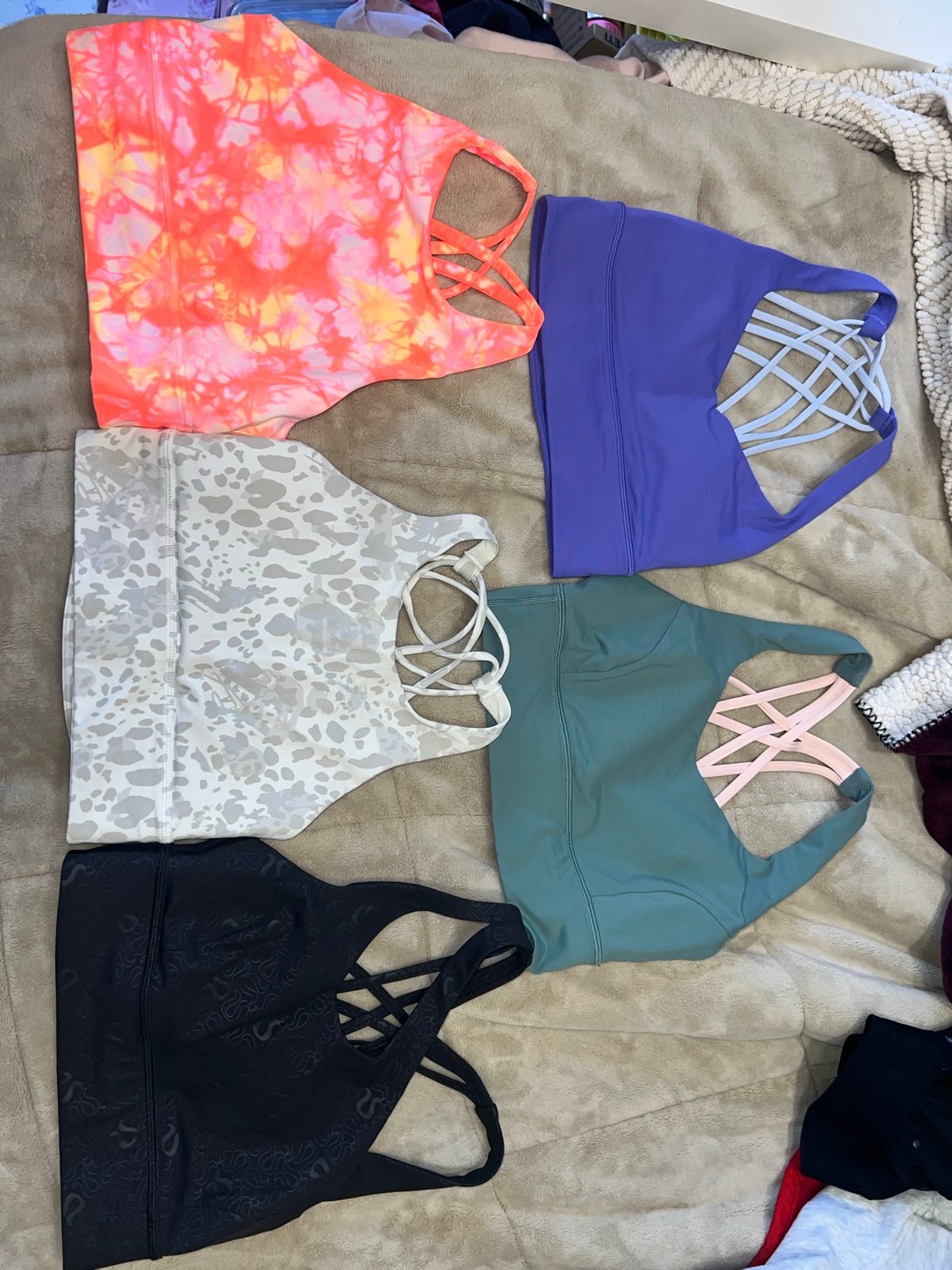 lululemon *lot of 5* LONGLINE SPORTS BRA 6