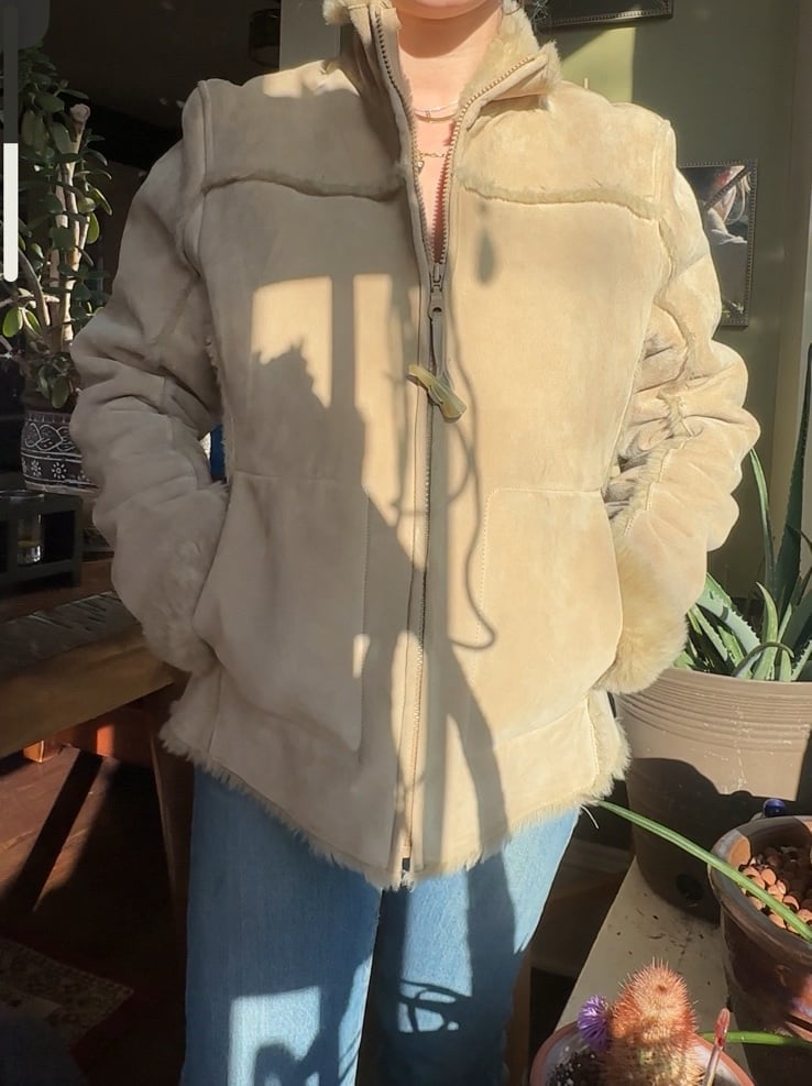 Aldo suede jacket with acrylic lining