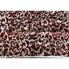 Custom Made Vintage Tan Terracotta Orange Ikat Barkcloth Valance XX LARGE 146