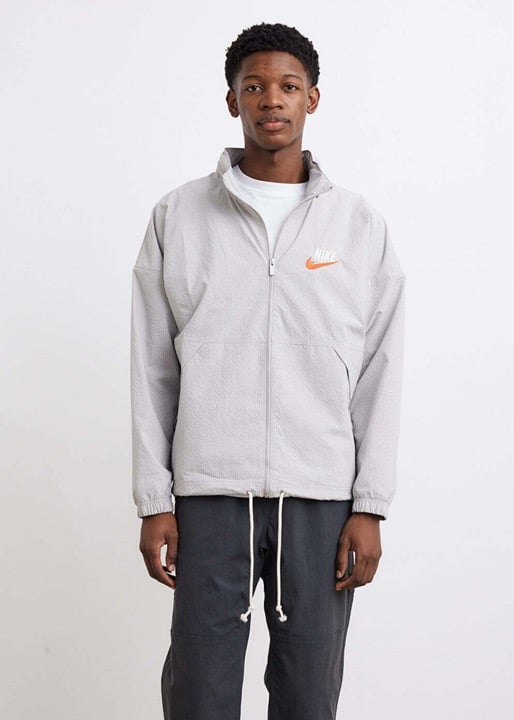 NWT men's large nike Sportswear Woven Full Zip Lined Jacket grey DM5285-012
