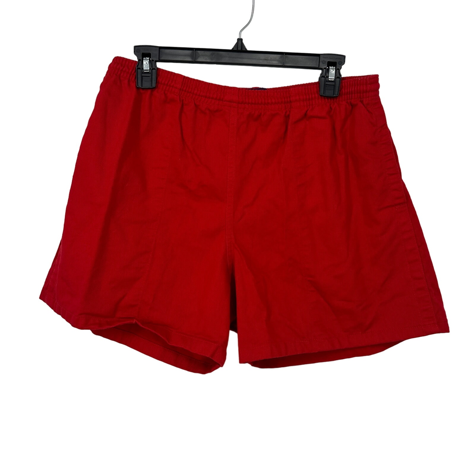 Vintage Halbro shorts men’s size 38 red rugby pockets drawstring 4 inseam
