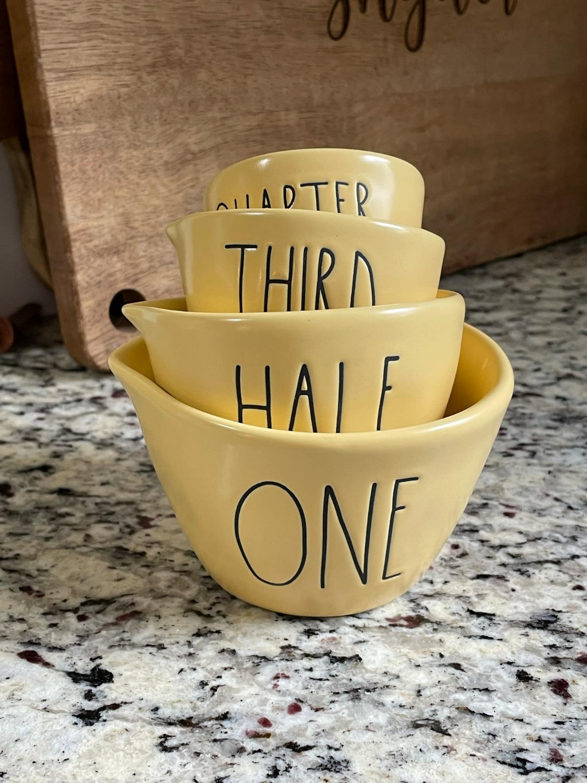 Rae Dunn Yellow Measuring Cups