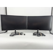 2 Tested & Working Samung 24 Curved 1080p 60Hz Curved LED Monitors
