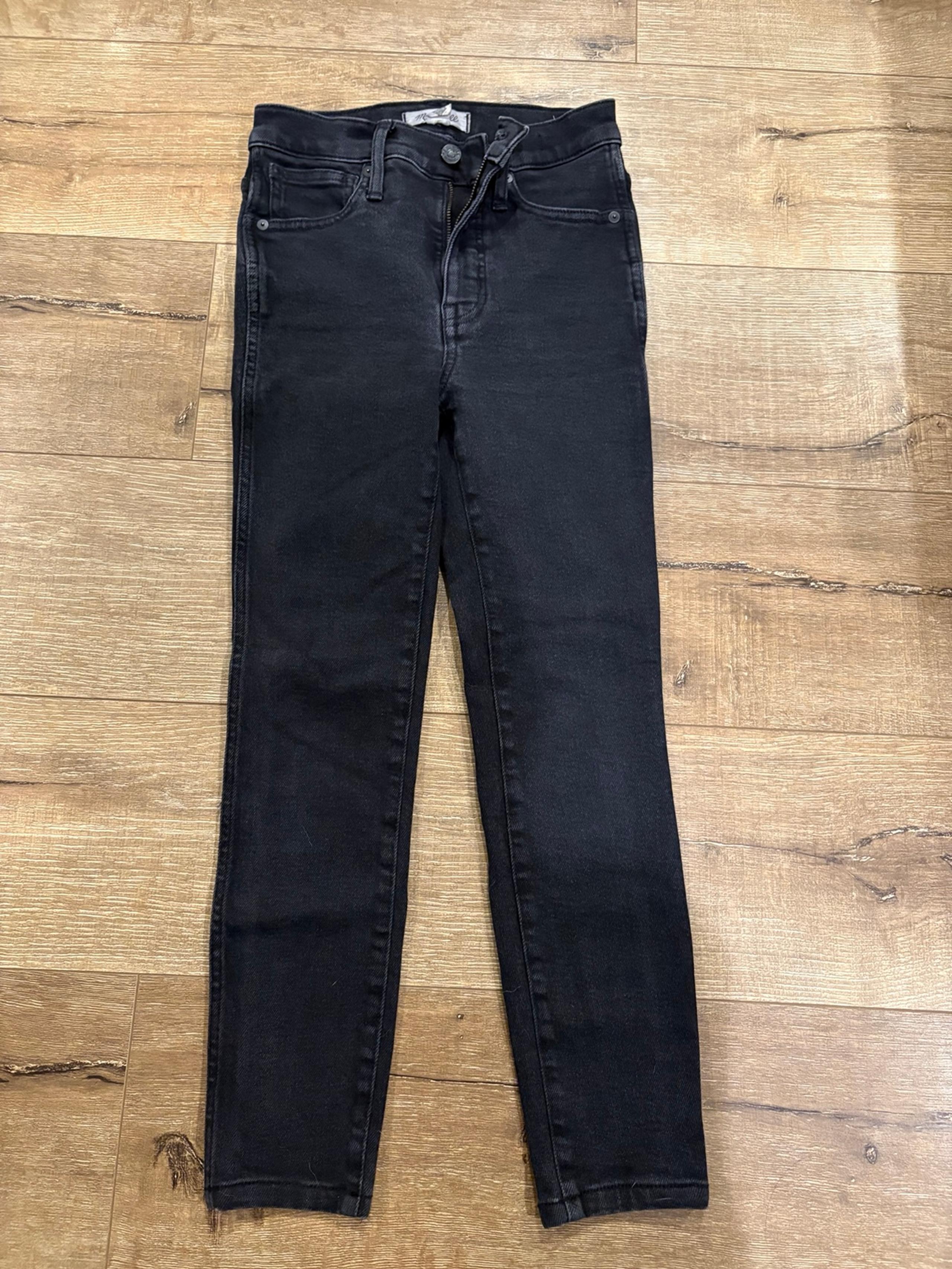 Women’s Madewell Black Denim High-rise Skinny Jeans