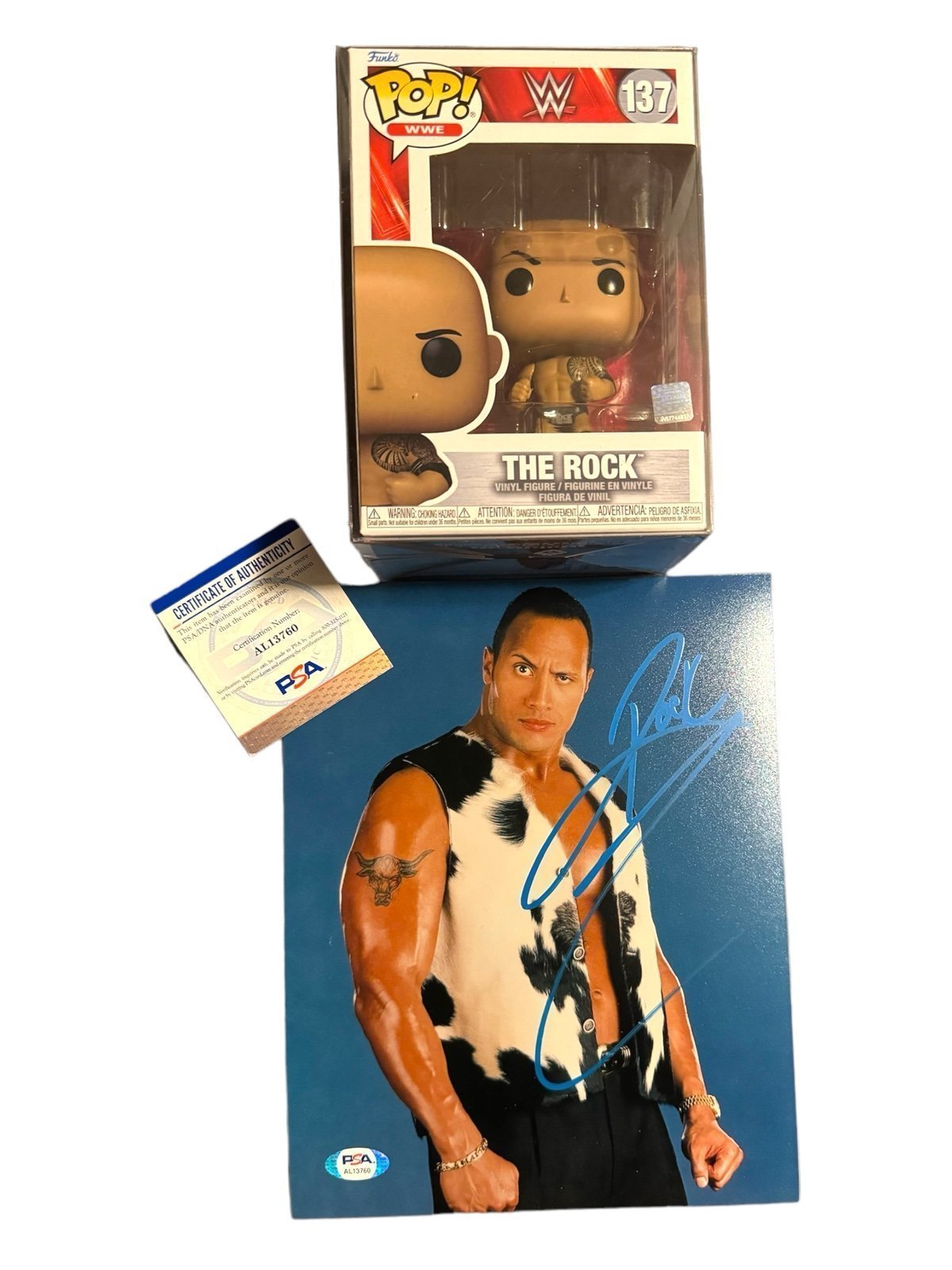 Electrifying Collectibles: The Rock 8x10 Photo PSA Certified