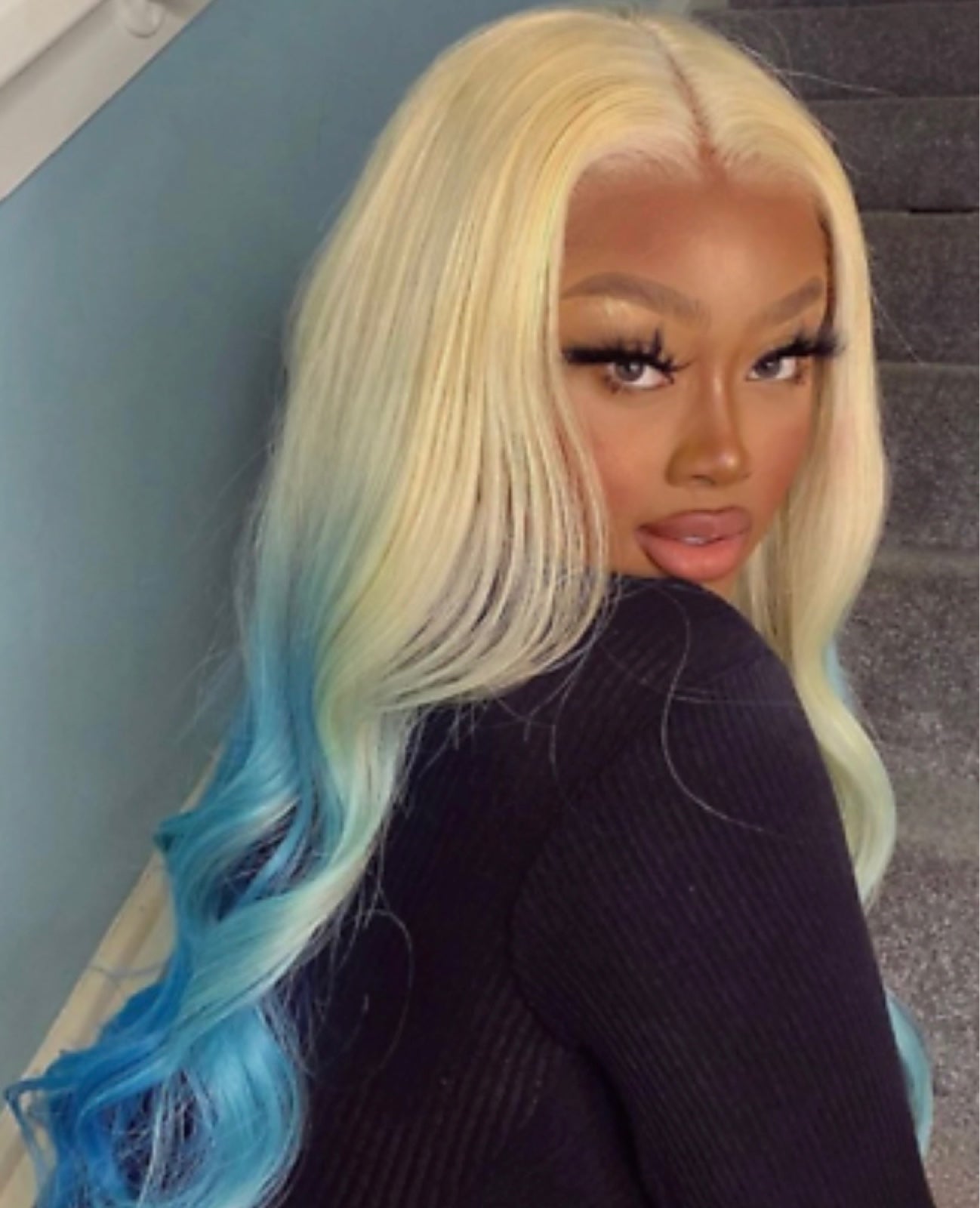 Lace front wig