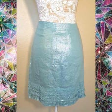 NWT Tommy Bahama teal sheen skirt 118.