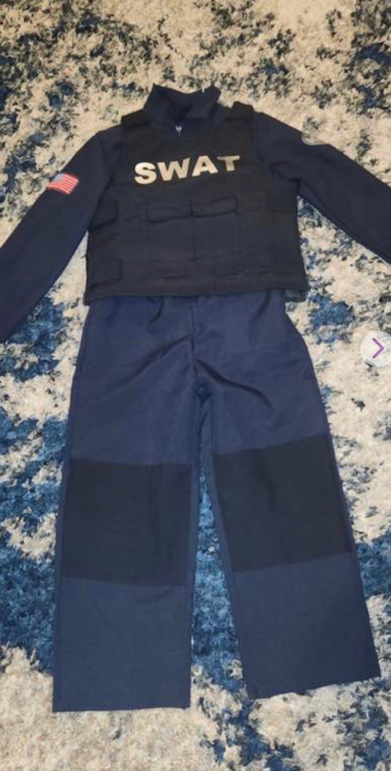 Kids Swat Team Costume Perfect for Halloween