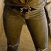 Vintage Leather Snake buckle belt