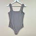Abercrombie & Fitch Bodysuit Square Neck Sleeveless Casual Gray M