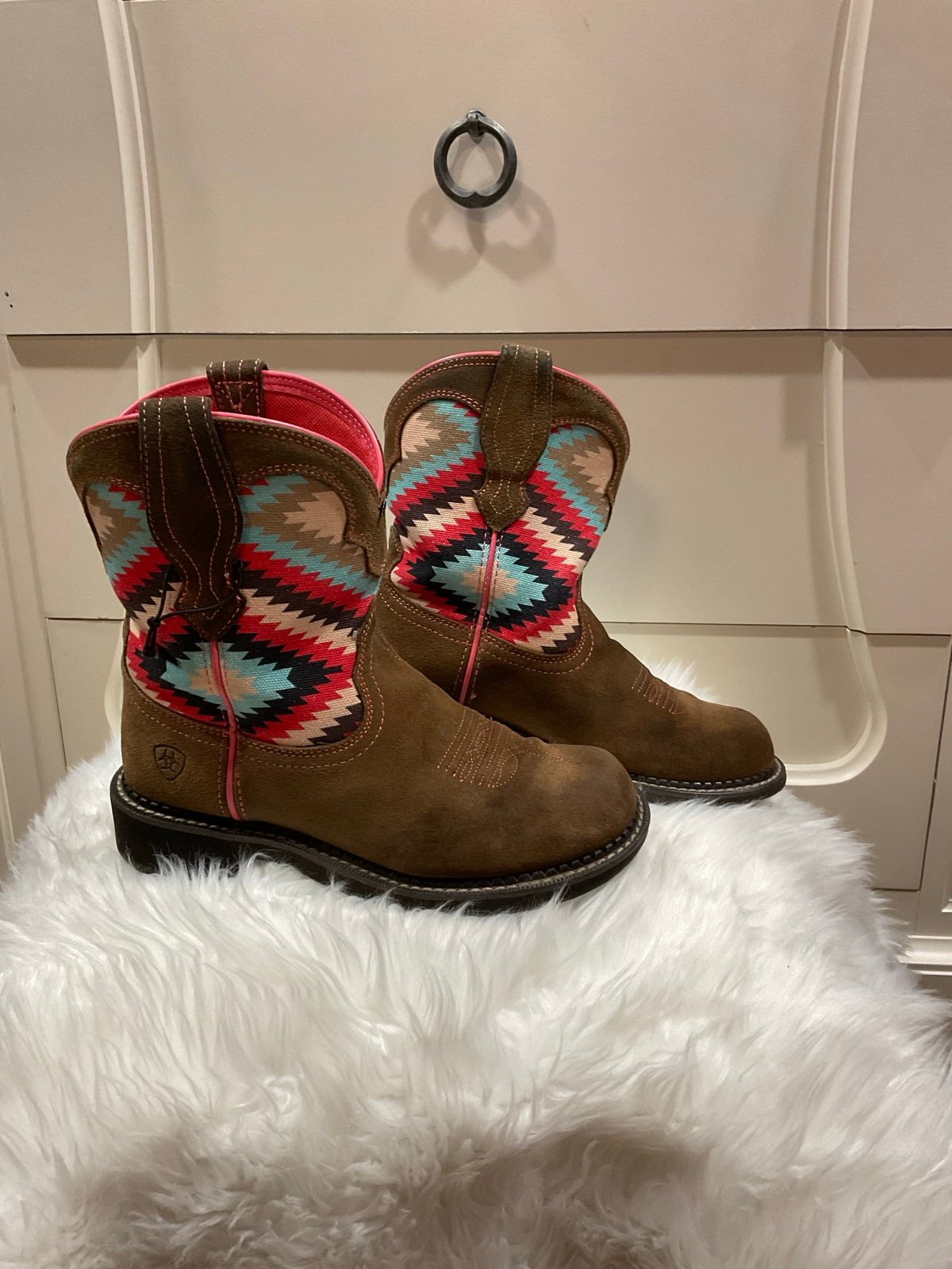 Ariat Womens Fatbaby Aztec Boots