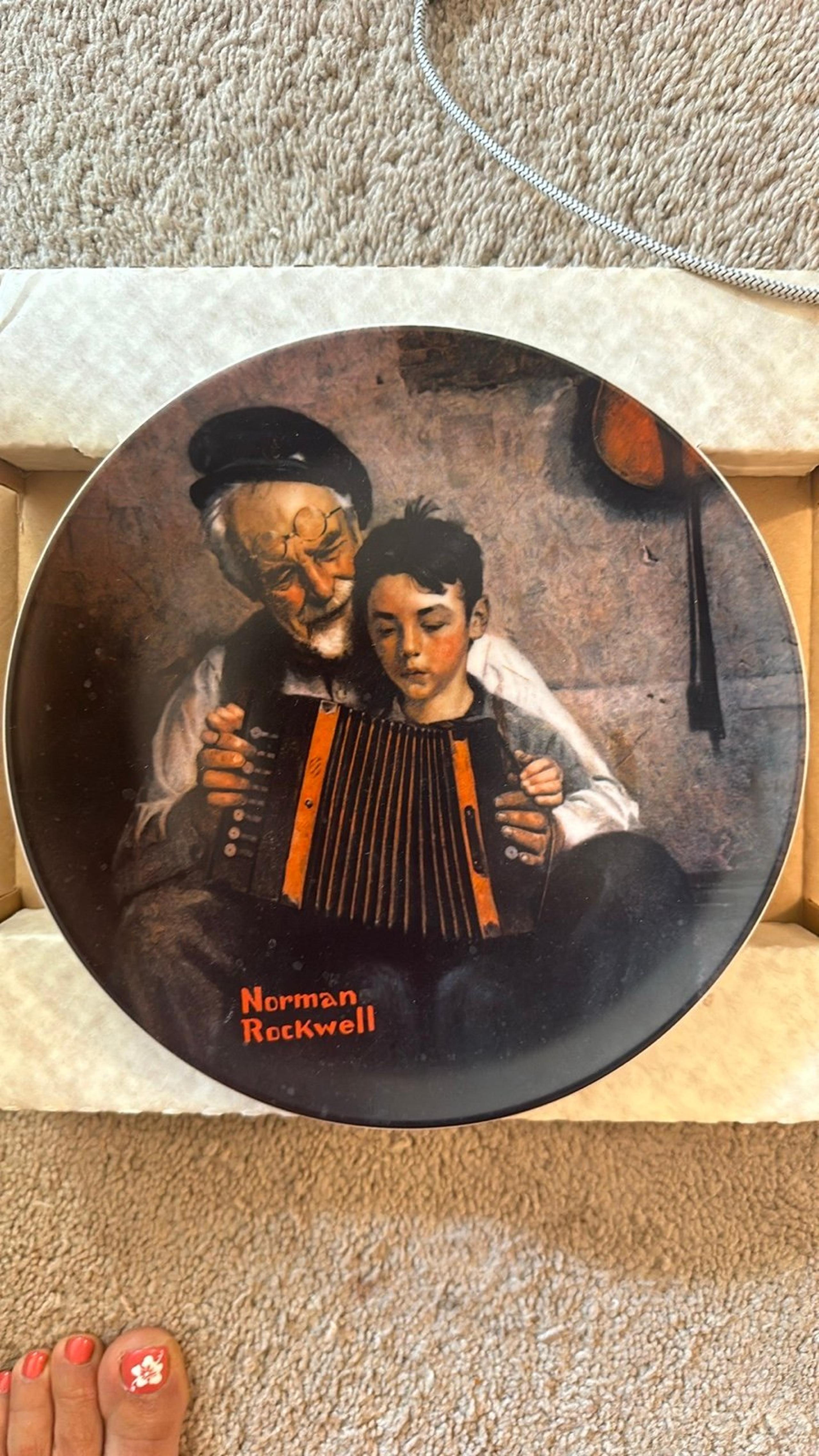 Norman Rockwell plate “The Music Maker” with Certificate of Authenticity