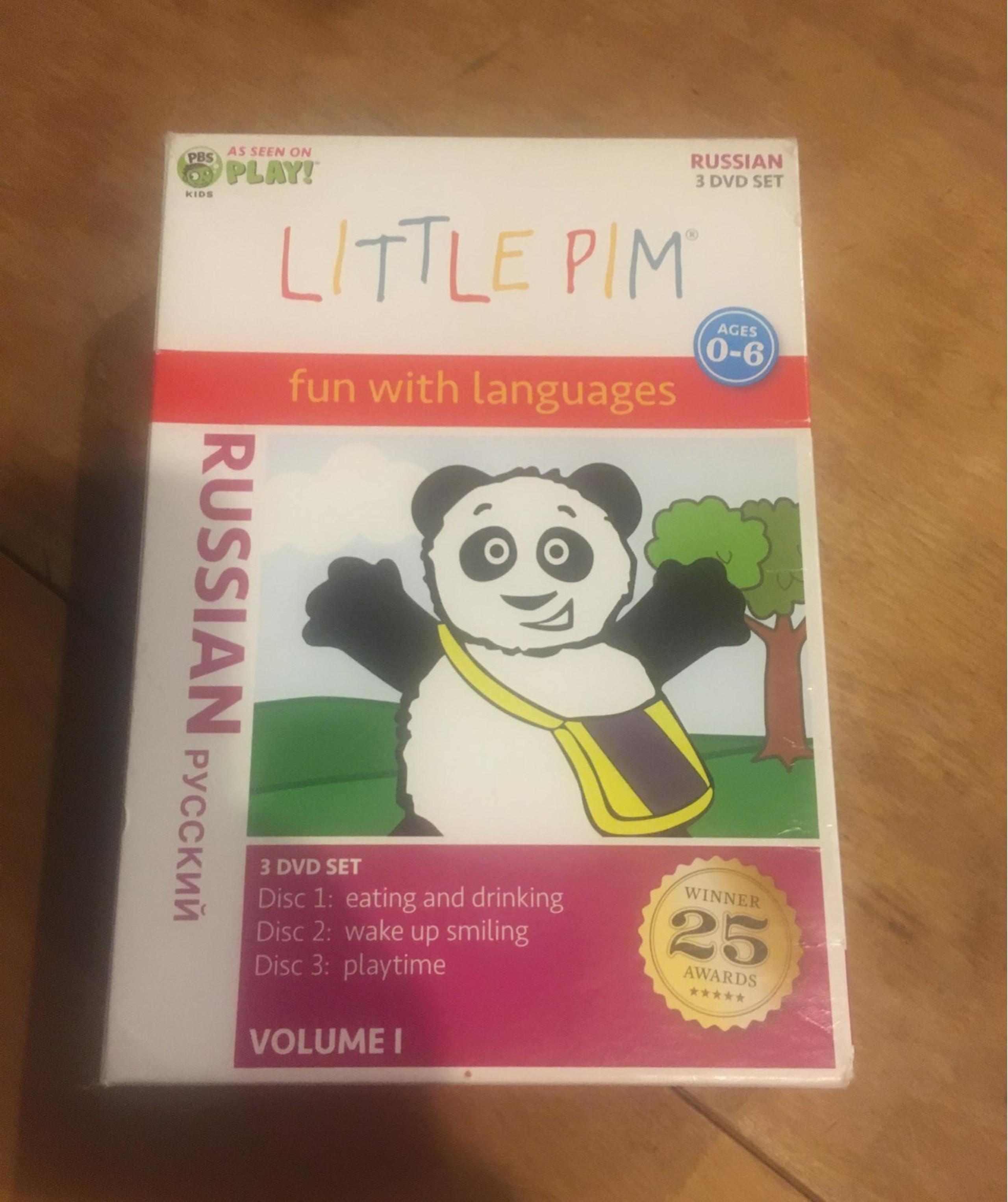Little Pim Russian 3 DVD set