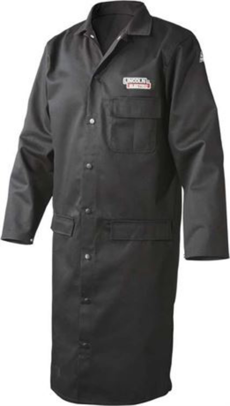 Lincoln Electric Welding Lab Coat Premium Flame Resistant Cotton 45 Black