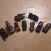 Lot of hand painted mad max styled custom hot wheels