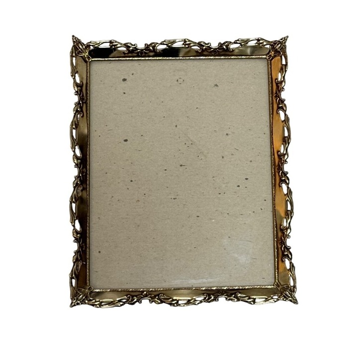Regency Ornate Picture Frame 8x10 Photo Gold Metal VTG Decorative Scroll Design