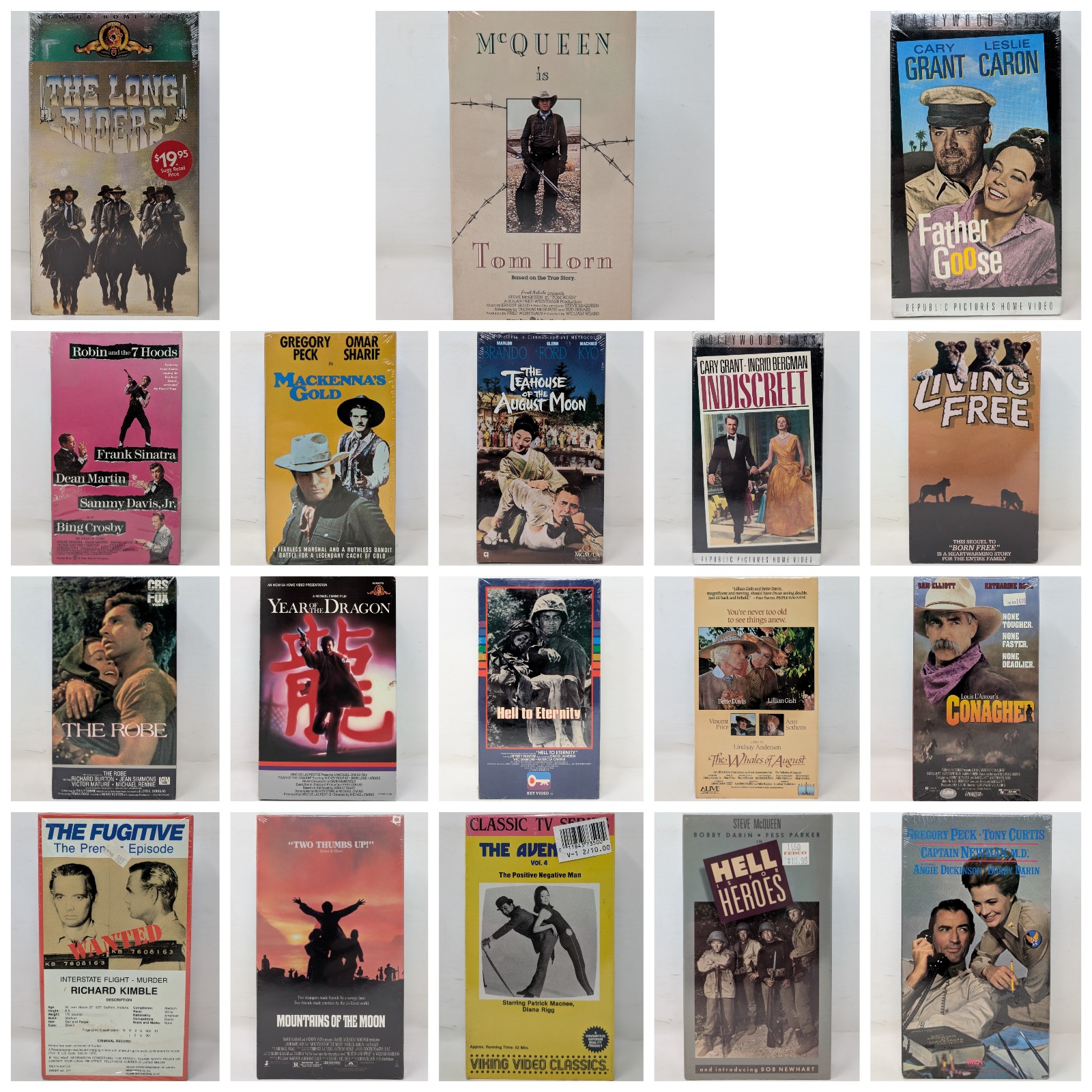 Huge Lot Of 36 CIlassic Movies / Shows On VHS 35 Are New And Sealed Vintage