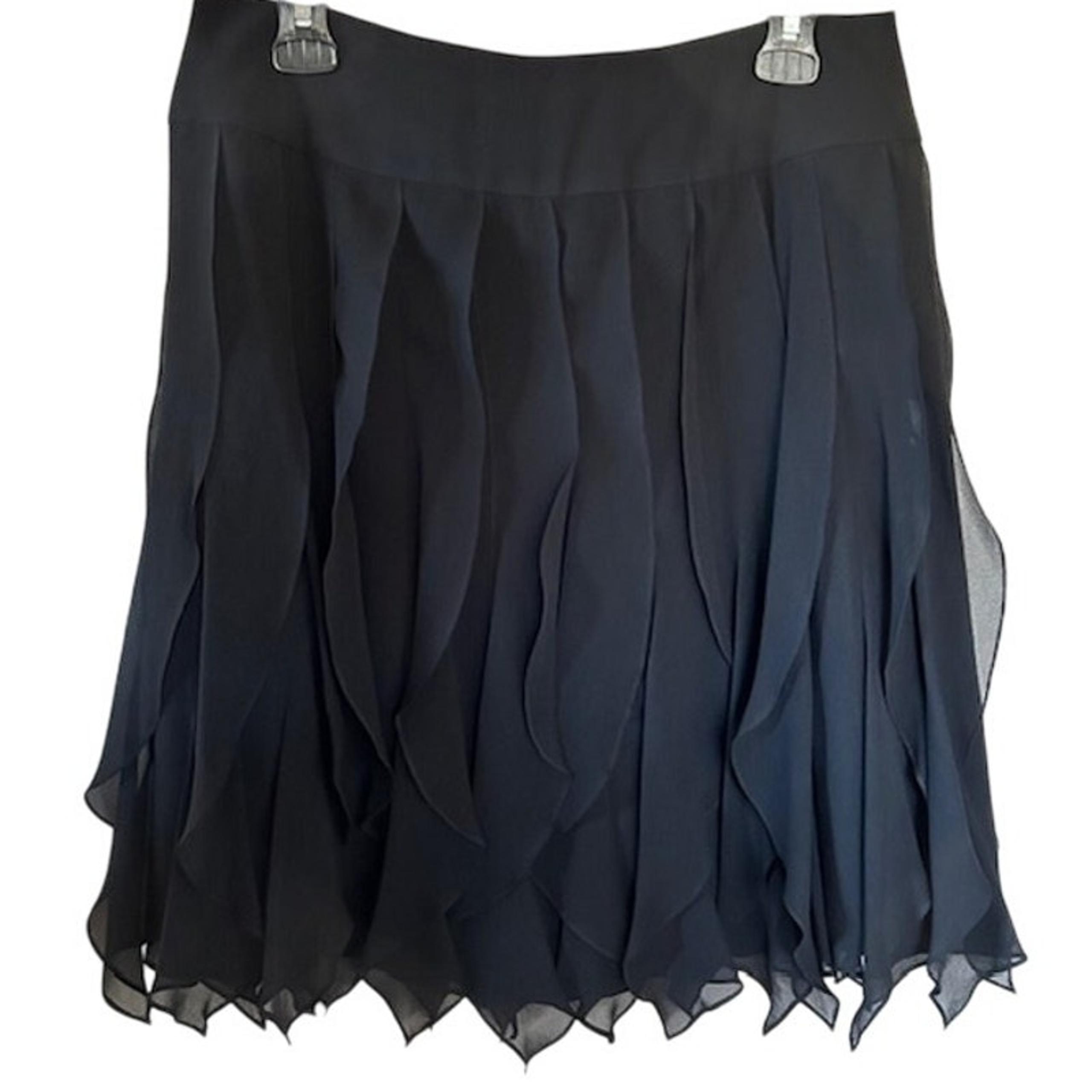 Rickie Freeman Teri Jon 100% Silk Tiered Ruffle Skirt, size 10 - Rickie Freeman for Teri Jon