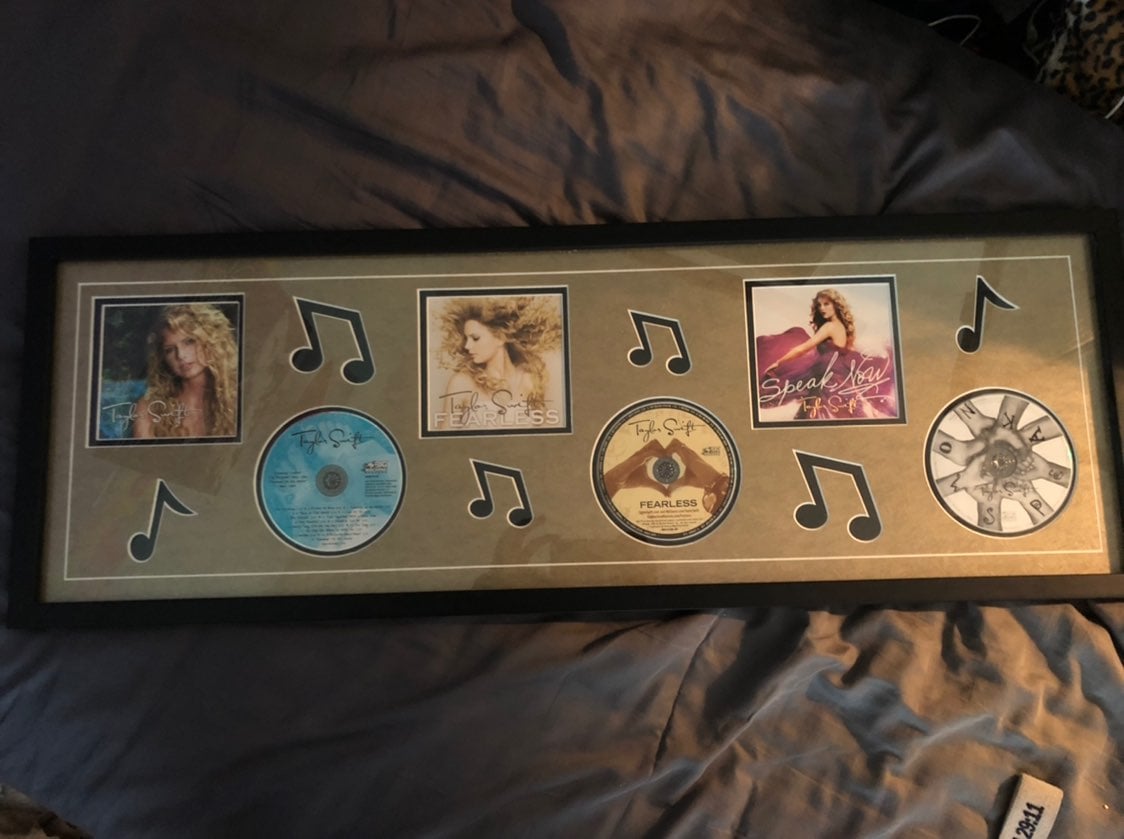 framed taylor swift first 3 albums