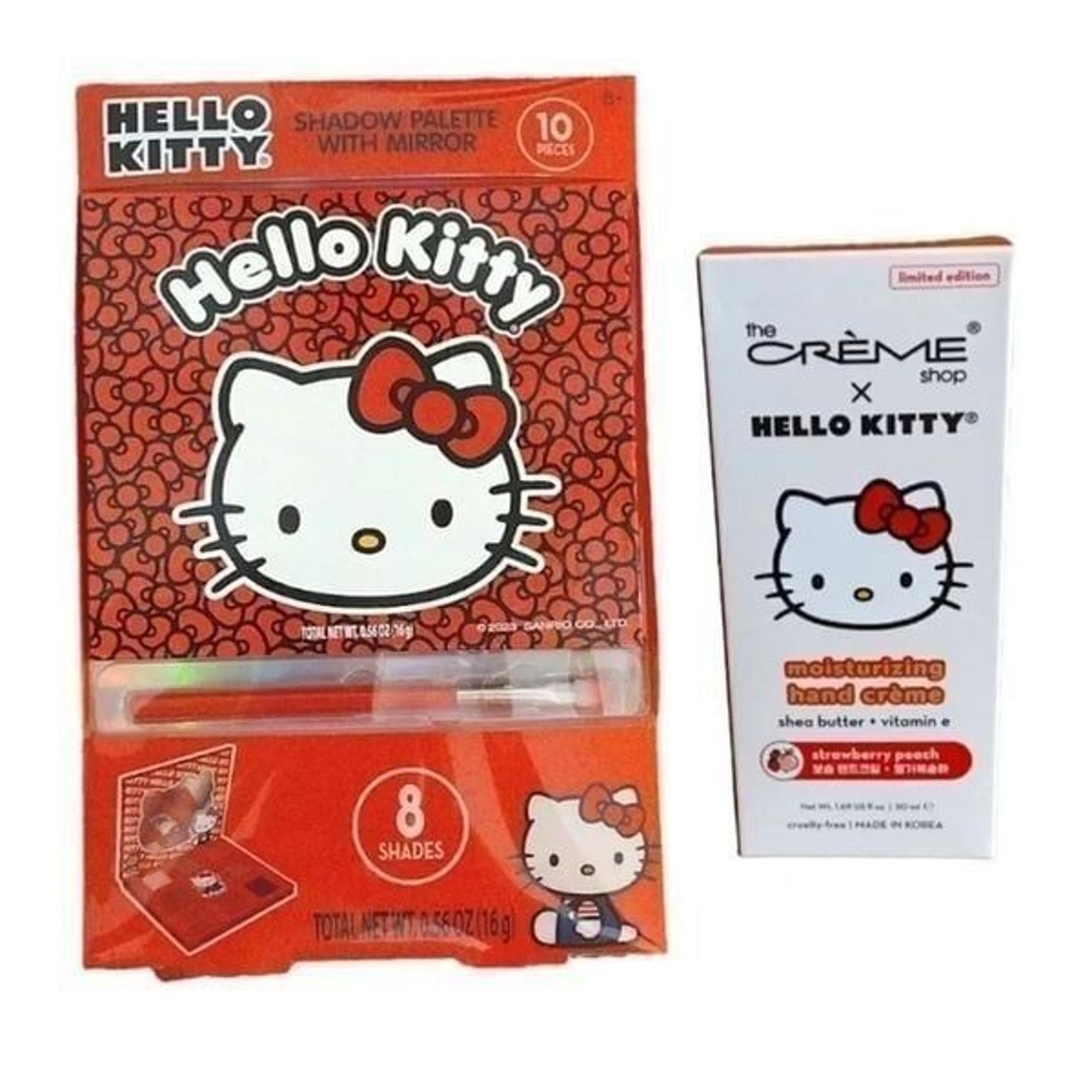 Hello Kitty Eye Shadow Palette and The Creme Shop Hand Cream Lot NWT