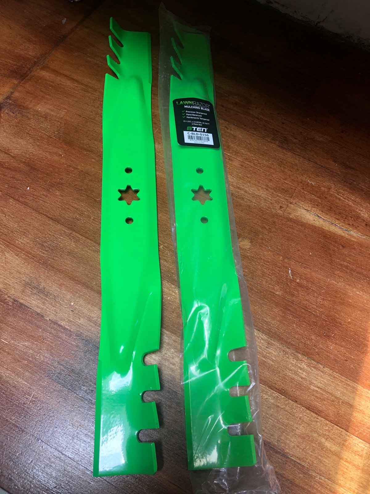 2 Mulching Blade 21-1/4”Lx2 3/4”Wx0.144”T