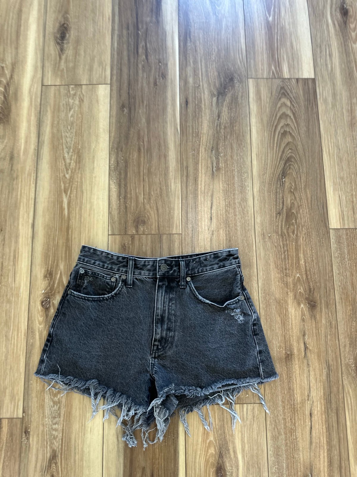 Madewell Women's Black relaxed Denim Shorts size 28