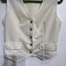 Vintage 60s / 70s Off White Vest Sz 11/12